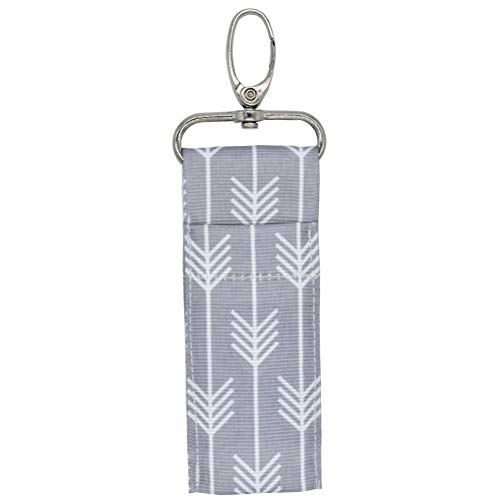 Chapstick Key Chain Holder with Clip Portable Lip Balm Cloth Holder Case