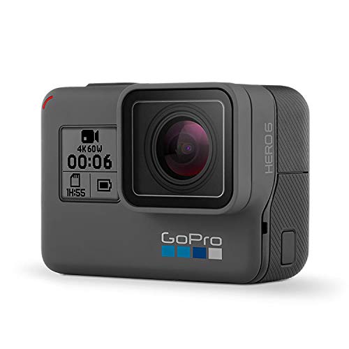 GoPro HERO6 Black — Waterproof Digital Action Camera for Travel with Touch Screen 4K HD Video 12MP Photos