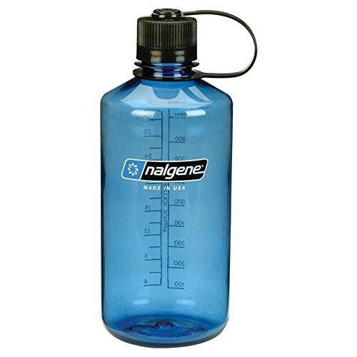 Nalgene Tritan Narrow Mouth BPA-Free Water Bottle, Slate Blue, 32 oz