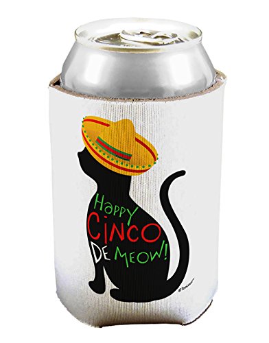 TooLoud Happy Cinco de Meow - Cinco de Mayo Cat Can/Bottle Insulator Cooler - 2 PACK