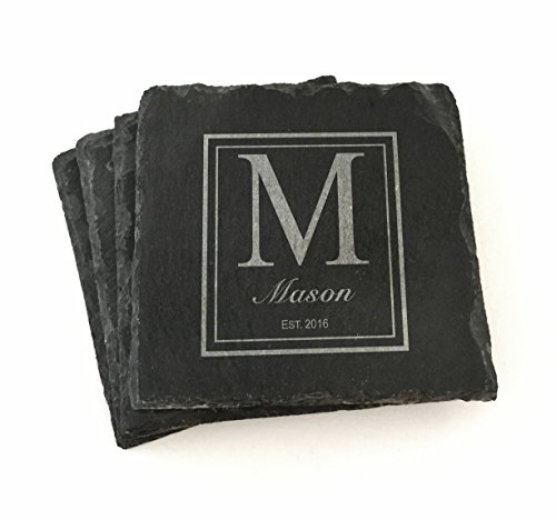 Custom Slate Coasters Personalized