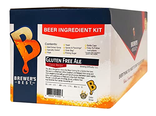 Brewer's Best - 1009 - Home Brew Beer Ingredient Kit (5 Gallon), (Gluten Free Ale) Straw