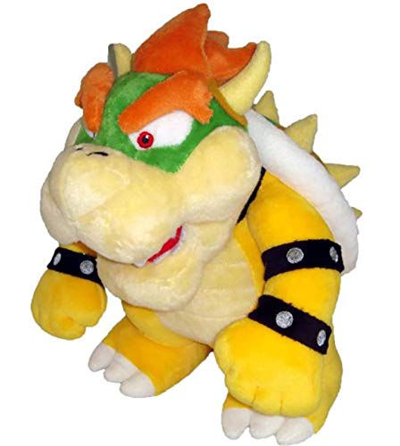 Little Buddy Super Mario All Star Collection 1423 Bowser Stuffed Plush, 10',Multi-Colored