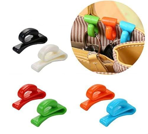 AKOAK 6 Pieces Assorted Color Handbag Key Organizer Key Clips Key Hook Hangers for Purses Bags