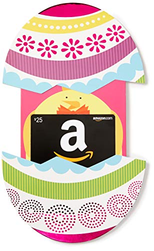Amazon.com $25 Gift Card in a Easter Egg Reveal (Classic Black Card Design)