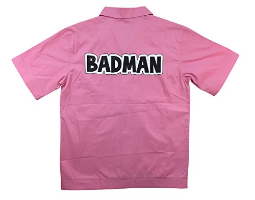 Dragonball Z Vegeta BADMAN Costume Shirt (Small) Dark Pink