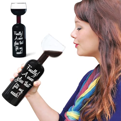 BigMouth Inc Ultimate Wine Bottle Glass, Holds Full Bottle of 750 Milliliters