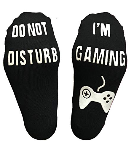 Novelty Cotton Socks Do Not Disturb Socks for Men Women Gamers