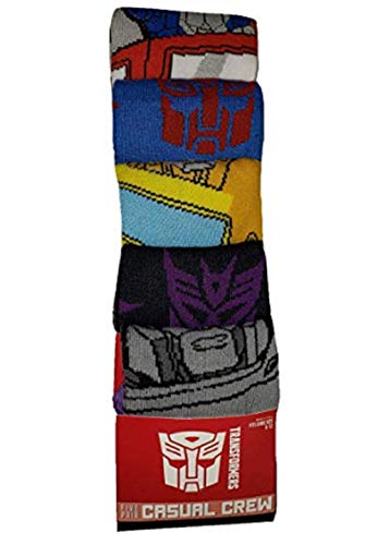 Bioworld Transformers 5 Pair Casual Crew Socks, 43689