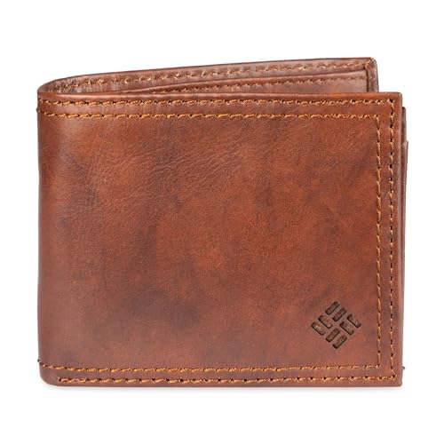 Columbia Men's Leather Extra Capacity Slimfold Wallet