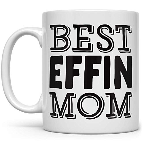 Best Mom Coffee Mug, Fun Cup for Mother, Gift from Son Daughter Kids Children Husband (11oz)