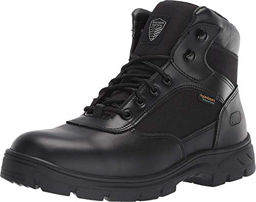 Skechers mens Wascana - Benen Wp Military and Tactical Boot, Black, 10 Wide US