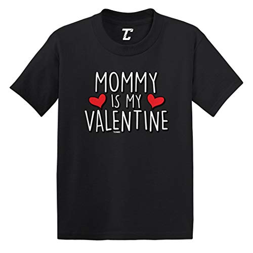 Mommy is My Valentine - Cute Cupid Infant/Toddler Cotton Jersey T-Shirt (Black, 3T)