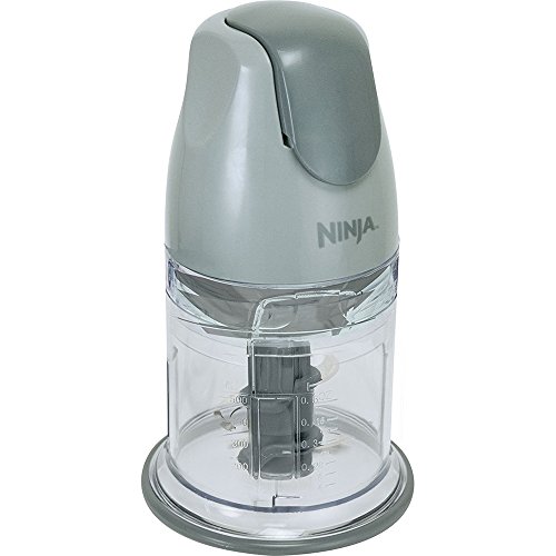 Ninja QB900B Master Prep Food Processor Blender with 48 oz Pitcher & 16 oz Chopping Bowl, Perfect for Frozen Blending & Chopping, 400 Watts, Dishwasher Safe, Countertop, Grey