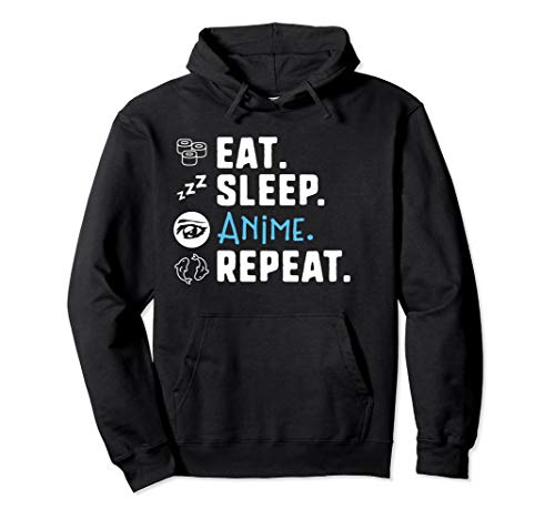 Eat. Sleep. Anime. Repeat. Gift Pullover Hoodie