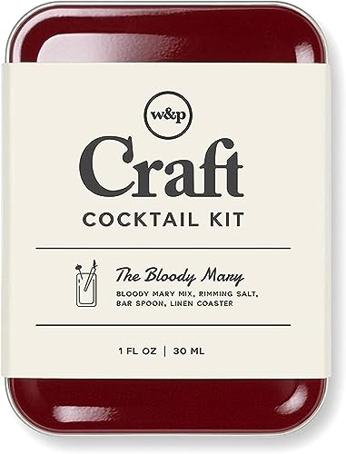 W&P Craft Bloody Mary Cocktail Kit, Mini Portable Carry On Travel Cocktail Kit, 1 Pack