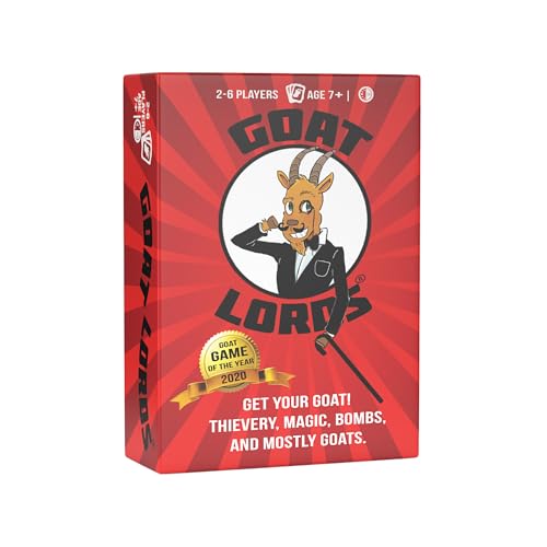 Goat Lords - Most Addicting Card Games for Families, Teens, Kids (Boy and Girl) Ages 7 and Up - Family Board Games, Fun Game, Card Game for Adults or Family Game Night! A Great Gift Idea!