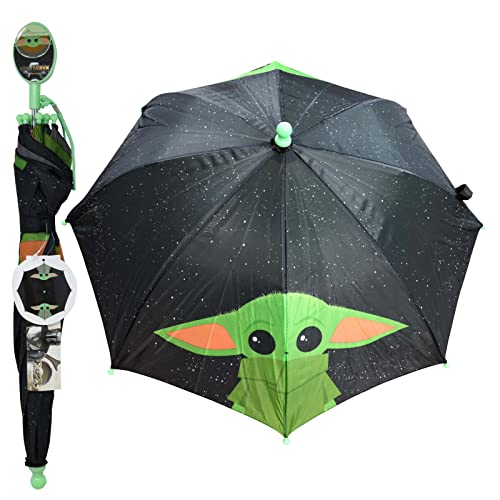 Disney Baby Yoda Mandalorian Umbrella w/Clamshell Handle