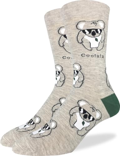 Good Luck Sock Men's Coolala Koala Socks, Adult, Shoe Size 7-12