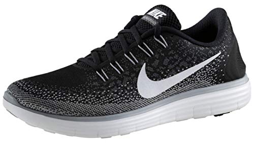 Nike Mens Free Rn Distance Running Shoe (10.5, Black/White/Dark Grey/Wolf Grey)