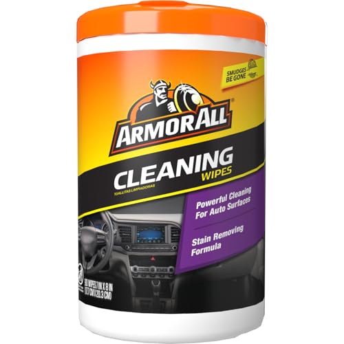 Armor All Car Cleaning Wipes, Wipes for Car Interior and Car Exterior, 90 Wipes Each