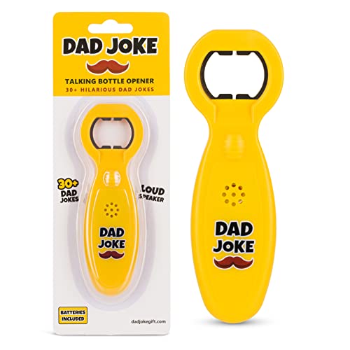 Talking Dad Joke Bottle Opener | Fun Gift for Dad | 30+ Dad Jokes | Stocking Stuffer