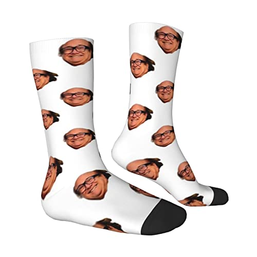 DOTZRLT Danny Actor Devito Socks Casual Crew Socks Funny Gift For Mens Womens Slouch Socks One Size