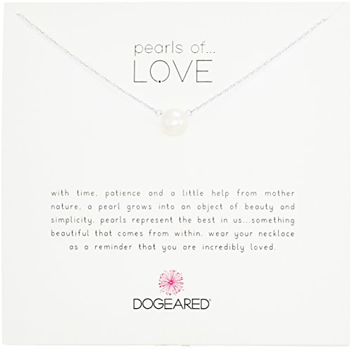 Dogeared 'Pearls of Love' Sterling Silver and Pearl Necklace, 18'