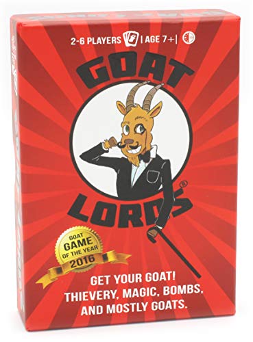 Goat Lords - Most Addicting Card Game for Adults, Teens, Kids (Boy and Girl) Ages 7 and Up. Family Board Games, Fun Game, Card Games for Families or Family Game Night! A Great Gift Idea!