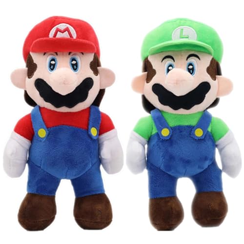 Plush toys, soft Mario plush stuffed dolls, 9-inch collectible gifts for boys and girls fans
