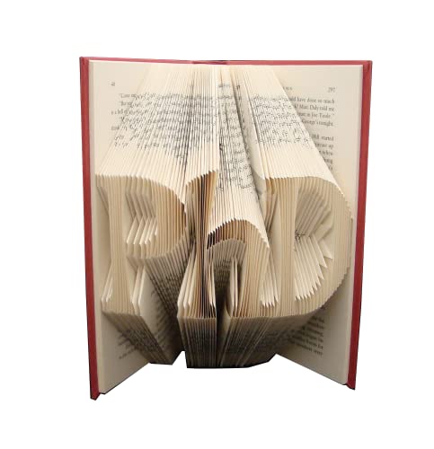 Folded Book Art Sculpture. Graduation Gift. 3 Letters. PhD, MBA, EdD, DPT, DNP, Psi. Custom Orders Available, You Choose 3 Letters (PhD)