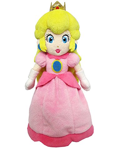 Little Buddy Super Mario All Star Collection 1418 Peach Stuffed Plush, 10',Multicolor