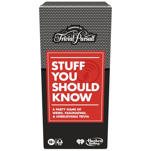 Hasbro Gaming Trivial Pursuit Game: Stuff You Should Know Edition, Trivia Questions Inspired by The Stuff You Should Know Podcast, Game for Ages 16 and Up