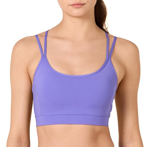 Amazon Essentials Women's Active Sculpt Strappy Back Sports Bra, Purple, XX-Large