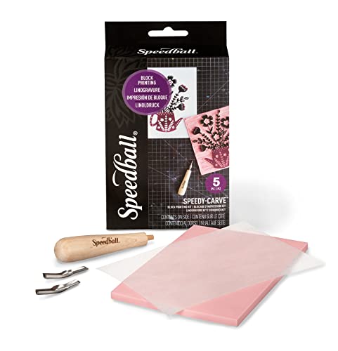 Speedball Speedy-Carve Block Printing & Rubber Stamp Making Kit, Standard Edition