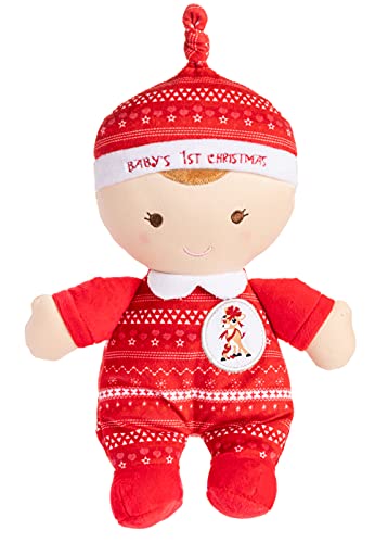 KIDS PREFERRED Rudolph The Red-Nosed Reindeer Baby’s First Christmas Doll, Christmas Holiday Toy, Boys & Girls 0 and up