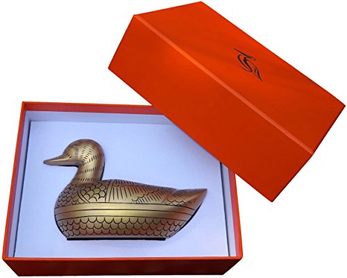 3PELICANS Gift for Mom | Gold Duck Box | Engraved with Love You Mom for Mother's Day