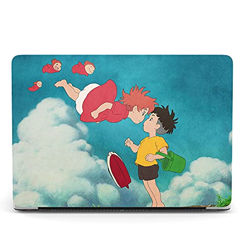 Hard Case Compatible with New MacBook Air 13 Inch Case 2020 2019 2018 Release Model A2337 M1 A2179 A1932 with Retina Display and Touch ID, Matt Plastic Hard Shell Case Cover - Girl & boy