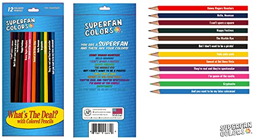 Seinfeld parody colored pencils set - Seinfeld from SUPERFAN Colors