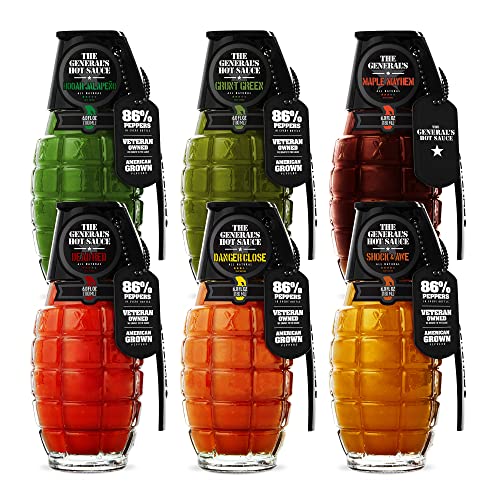 The General's Hot Sauce - Super 6 Pack of Sauces