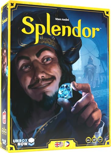 Splendor Board Game (Packaging May Vary) - Master The Art of Wealth and Prestige! - Engaging Gem Minding Strategy Game for Kids & Adults, Ages 10+, 2-4 Players, 30 Min Playtime, Made by Space Cowboys