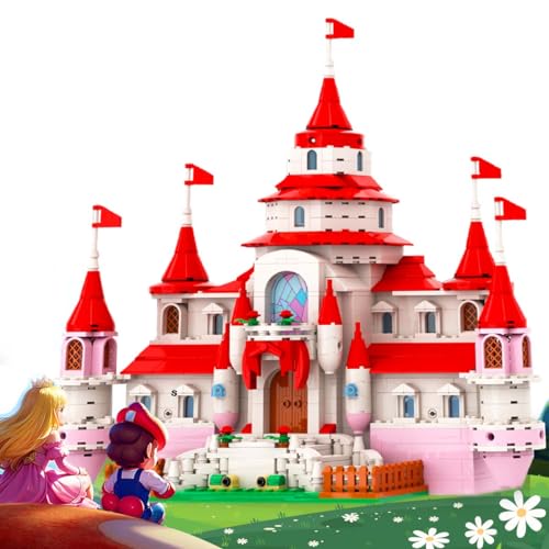 Kids Toys for 6 7 8 9 + Year Old, Princess Castle of Mushroom Kingdom Building Blocks Set, STEM Projects for Boys and Girls, Compatible with All Major Brands for Birthday Easter Basket Gifts Ideals