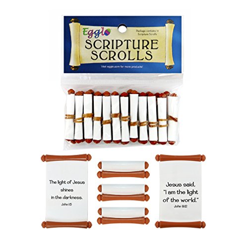 Bible Scroll Toys [Christian - Religious] Help Your Kids Learn Scripture Verses about Jesus (12 pack)