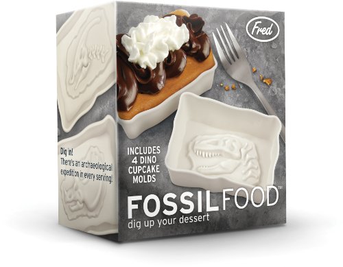 Fred FOSSIL FOOD Dinosaur Baking Cups, Set of 4