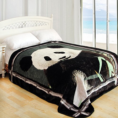 ShiGo Heavy Weight Super Soft Luxury Twin Size Blanket 60'X80'-Panda