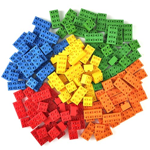 Best Blocks Big Blocks Set, Large Building Blocks for Ages 3 and Up, 100% Compatible with All Major Brands, Classic Colors, 151 Pieces