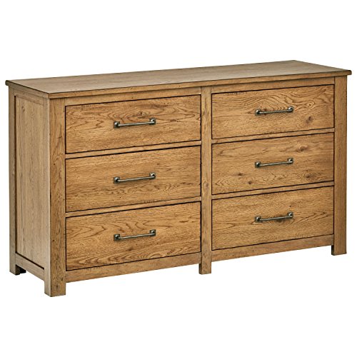 Amazon Brand – Stone & Beam Parson 6-Drawer Wood Bedroom Dresser, 60'W, Natural