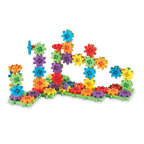 Learning Resources Gears! Gears! Gears! Deluxe Building Set, Gear Toy, STEM Learning Toy, 100 Pieces, Ages 4+