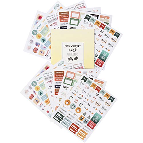 Student Planner Stickers –12 Sheets Of College Stickers And School Planner Stickers for Student Planner - Nursing Student Sticker, Teacher Planner Stickers Essentials and Planner Accessories by Lamare