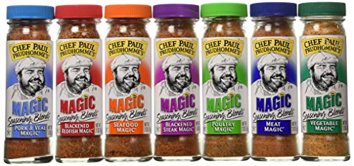 Chef Paul Prudhomme's Magic Seasoning Blends ~ Magic 7-Pack, Qty. 7 2-Ounce Bottles